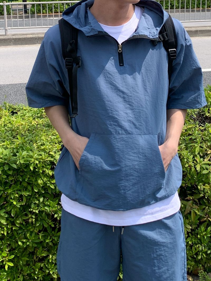 Terry Anorak Nylon Hooded Setup
