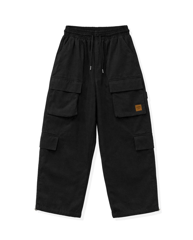 Utility Patch Wide Cargo Pants