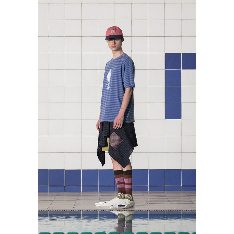U LOGO TWO-TONE CAP / PINK