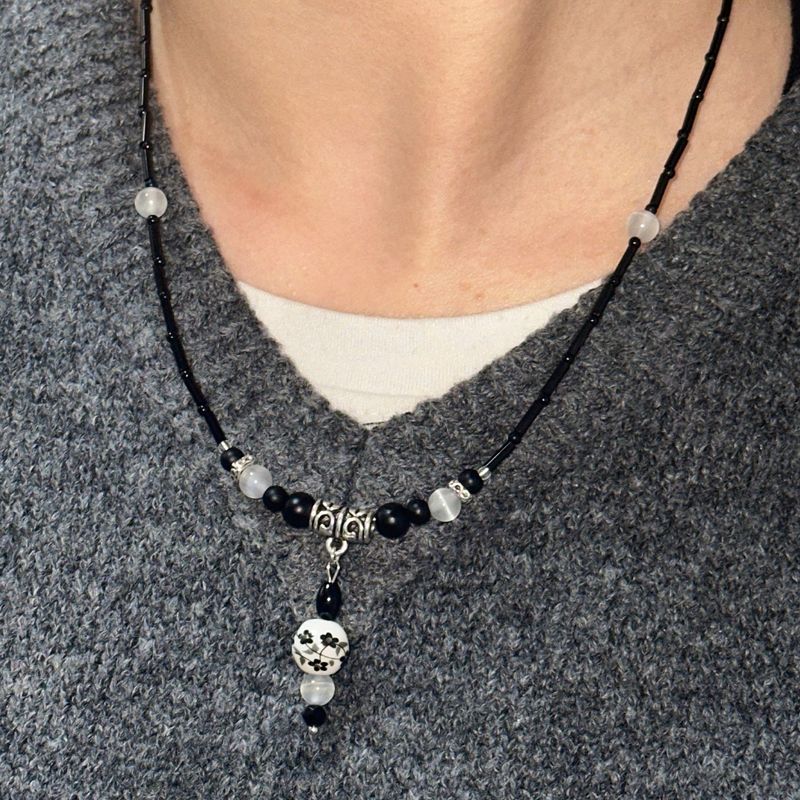 hohwa（ホファ）の「白雲 キャッツアイジェムストーンビーズネックレス（アクセサリー）」