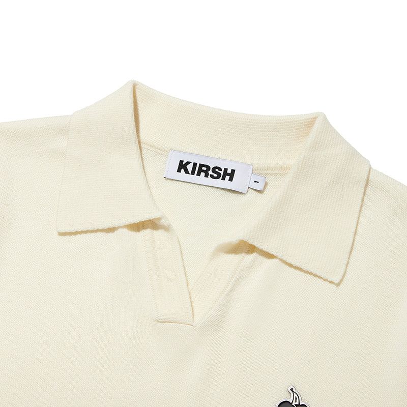 MONO CHERRY OPEN COLLAR KNIT [IVORY]