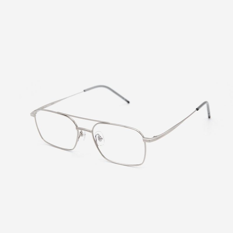 Knouun Square Combi Two-Bridge Glasses ASCENT SV