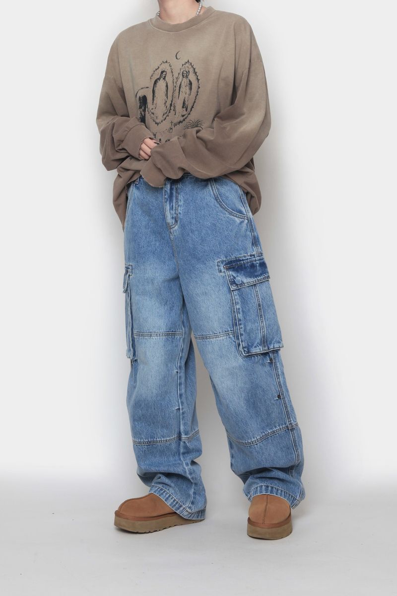 Shadow Washing Long-Sleeved T-Shirt