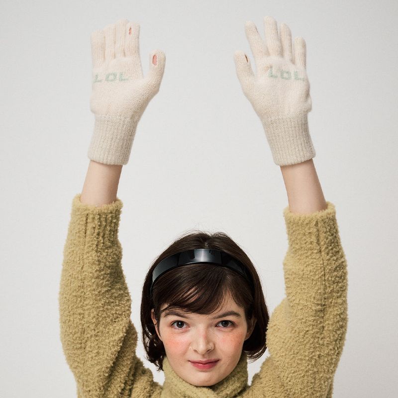 FUN FROM FUN(ファンフロムファン)の「MESSAGE GLOVES, IVORY(Fashion Accessories)」