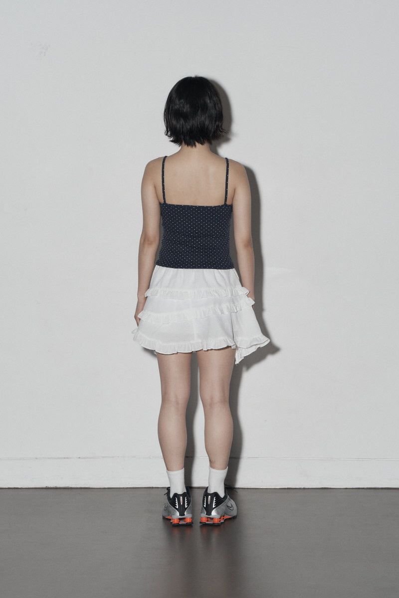 frill skirt (white)