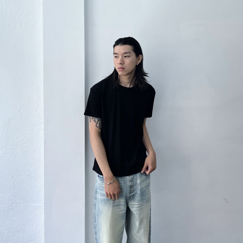 Structured Seam Rib Tee