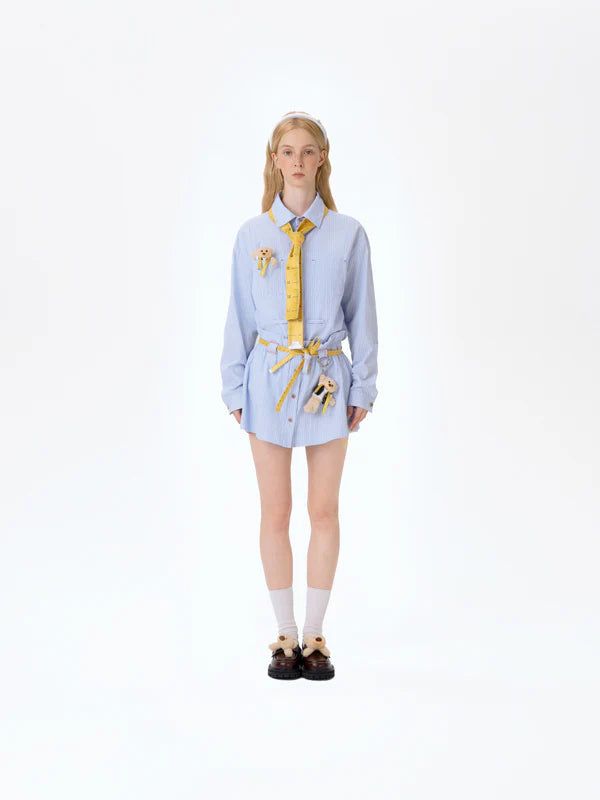 13DE MARZO(トレセ・デ・マルゾ)の「13DE MARZO Tailor Bear Stripe Shirt(Tops)」