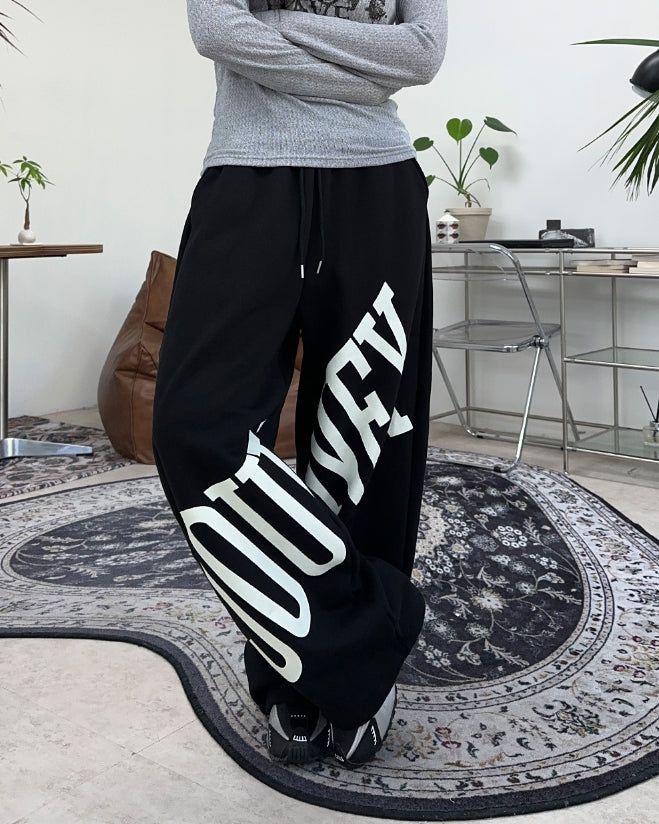 Journey Brushed Lettering Pants
