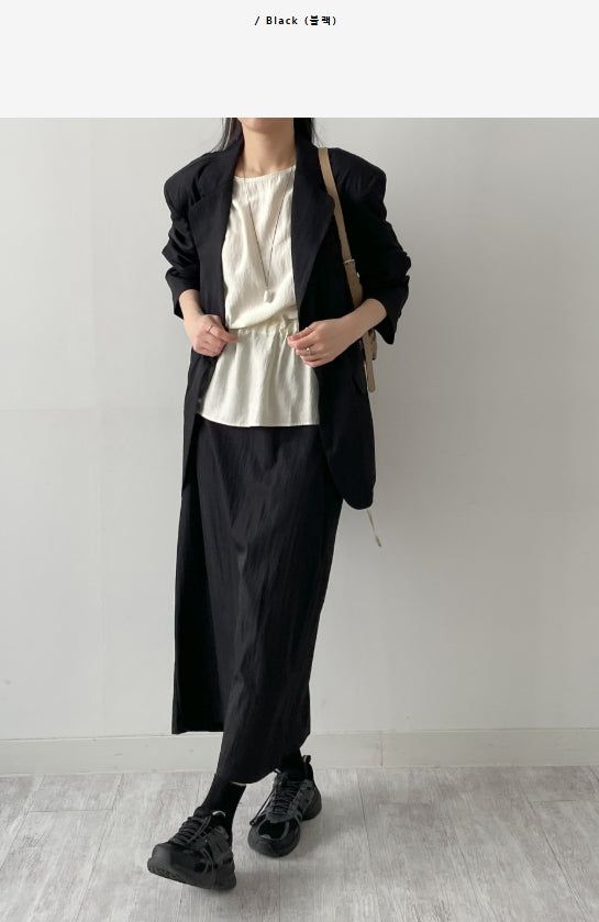 Elliott Nylon Long Skirt