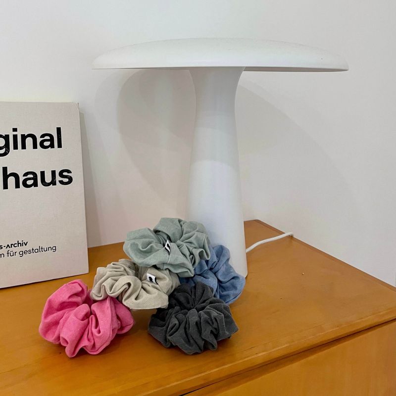 Étang Denim Scrunchie | Beige