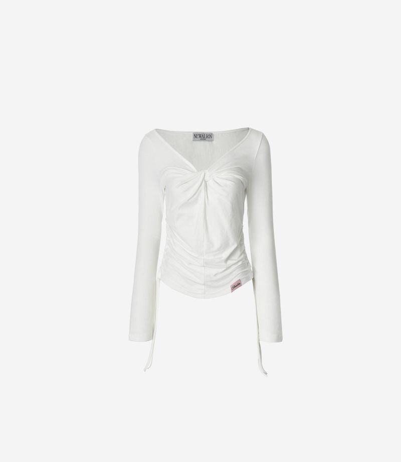 Luna Twisted Shirring Top
