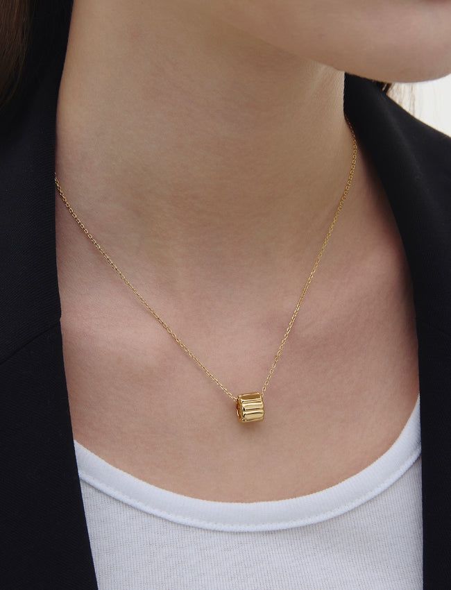 26SS★ Iceblock Silver Necklace