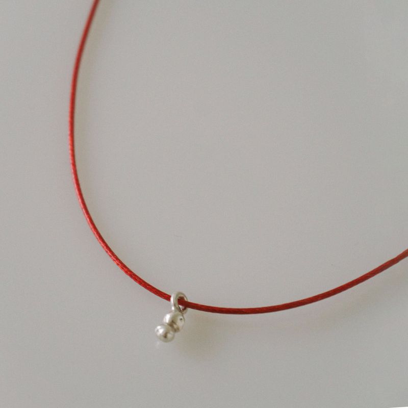 Oat Archive（オートアーカイブ）の「ドロップネックレス [red]（アクセサリー）」
