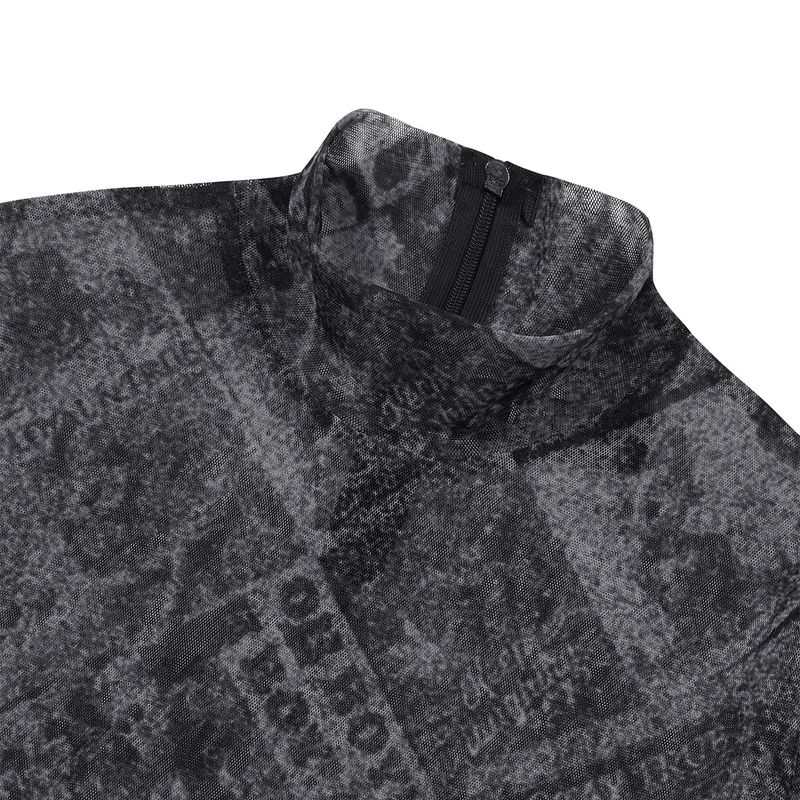 [Disney] Mesh Long Sleeve Turtleneck_Black