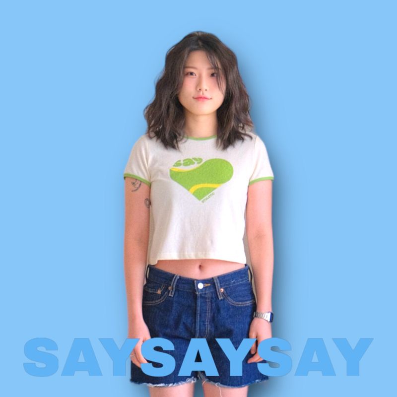 SAYSAYSAY（セイセイセイ）の「(W)Tennis Ringer Tee（Tops）」