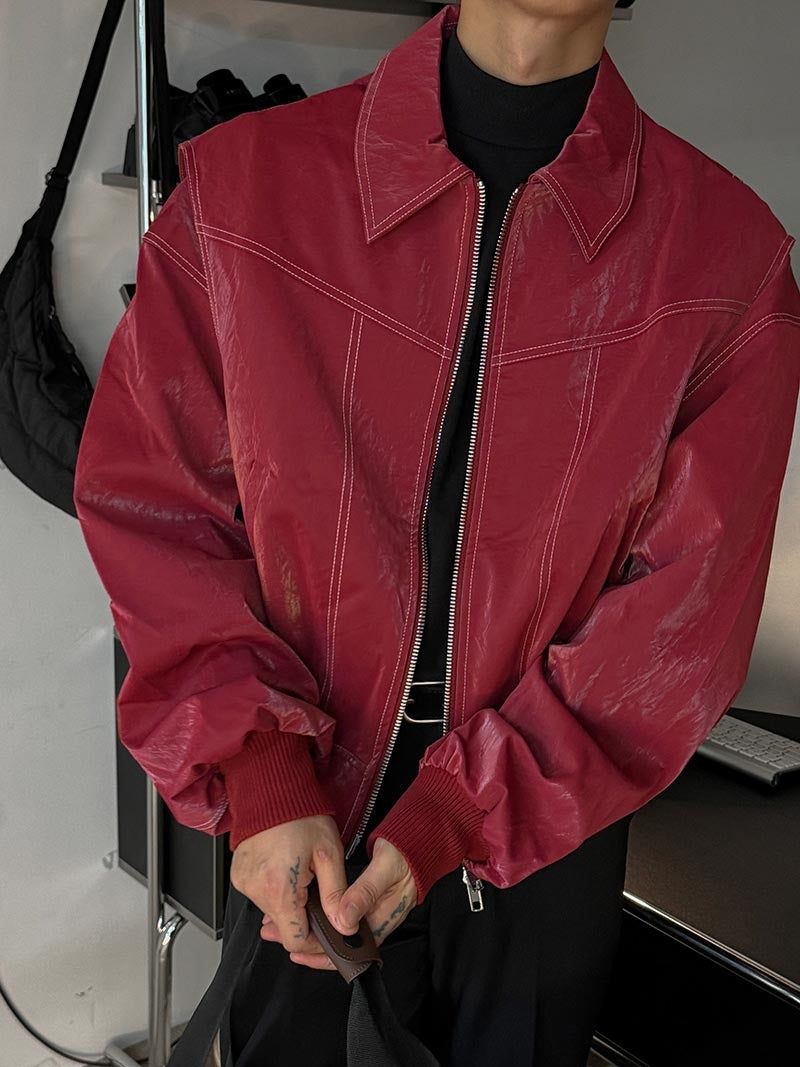ASCLO Viper Stitch Leather Jacket (8color)