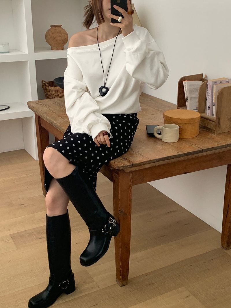[MADE] Polyton Dot Skirt