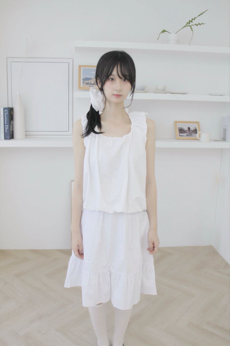 aoyu（アオユ）の「Balloon frill blouse crunch set（Tops）」