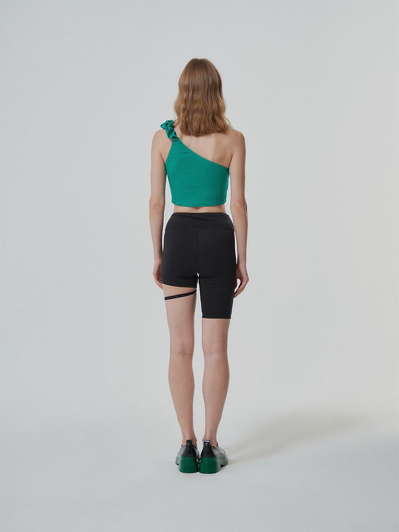 STRAP BIKER SHORTS (2 COLOR)