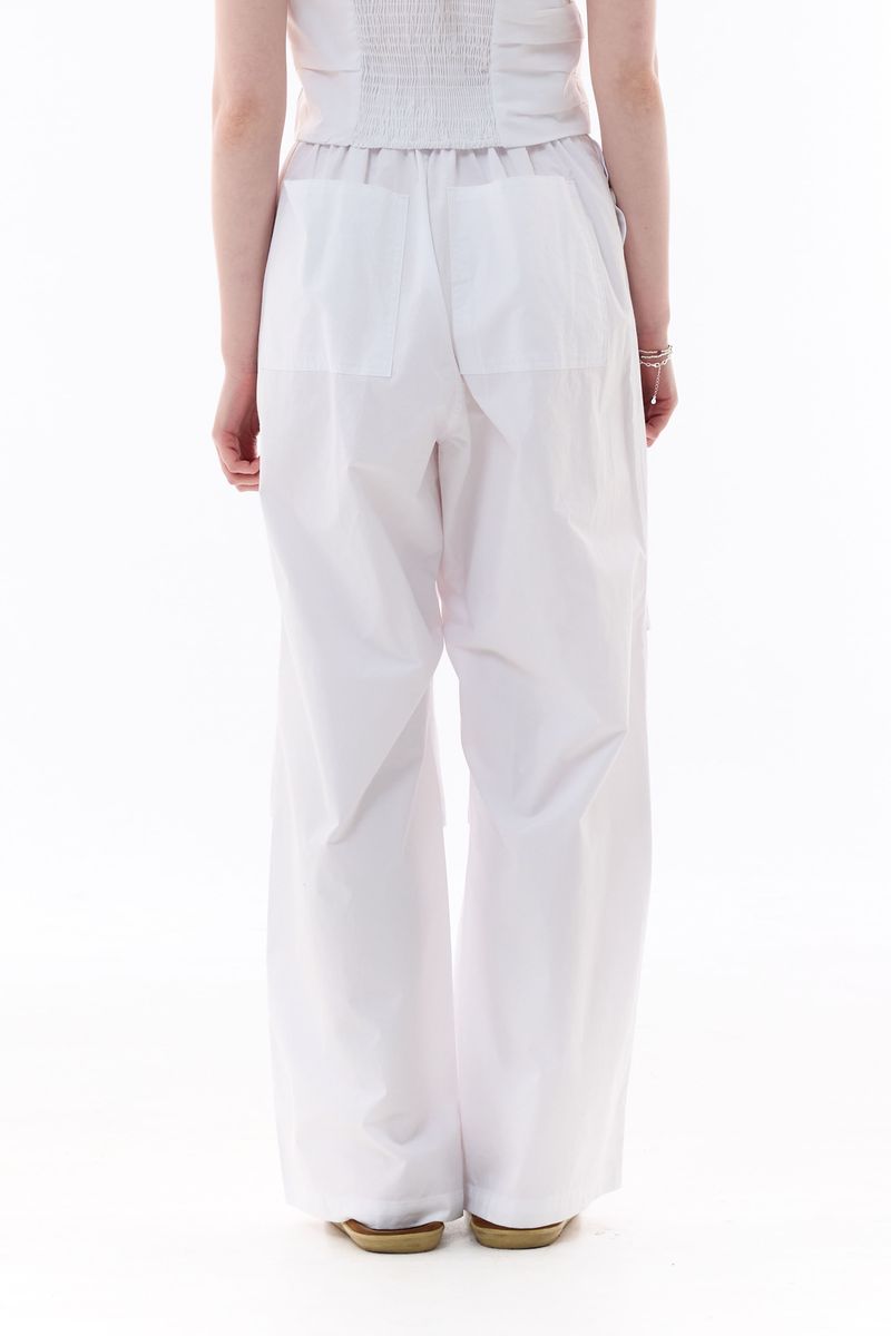 BIJOU PPINTUCK BANDING PANTS / WHITE