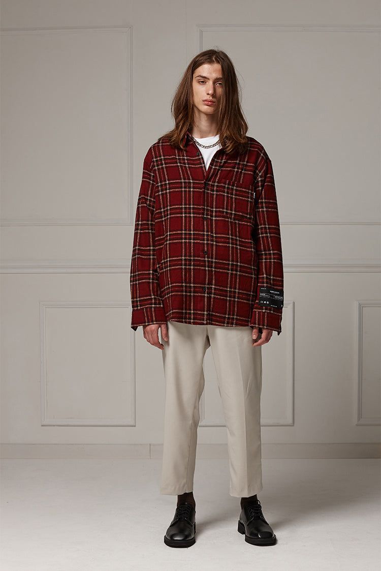 Loose-fit check shirts