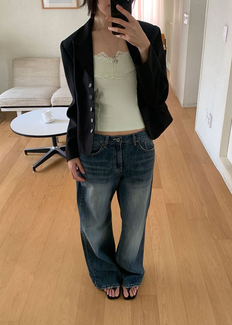 SEMI LOOSE BOOTS CUT DENIM (S-L)
