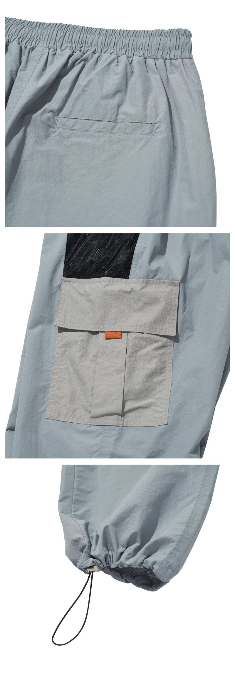 SIGNATURE LOGO STIRING PANTS [GRAY]