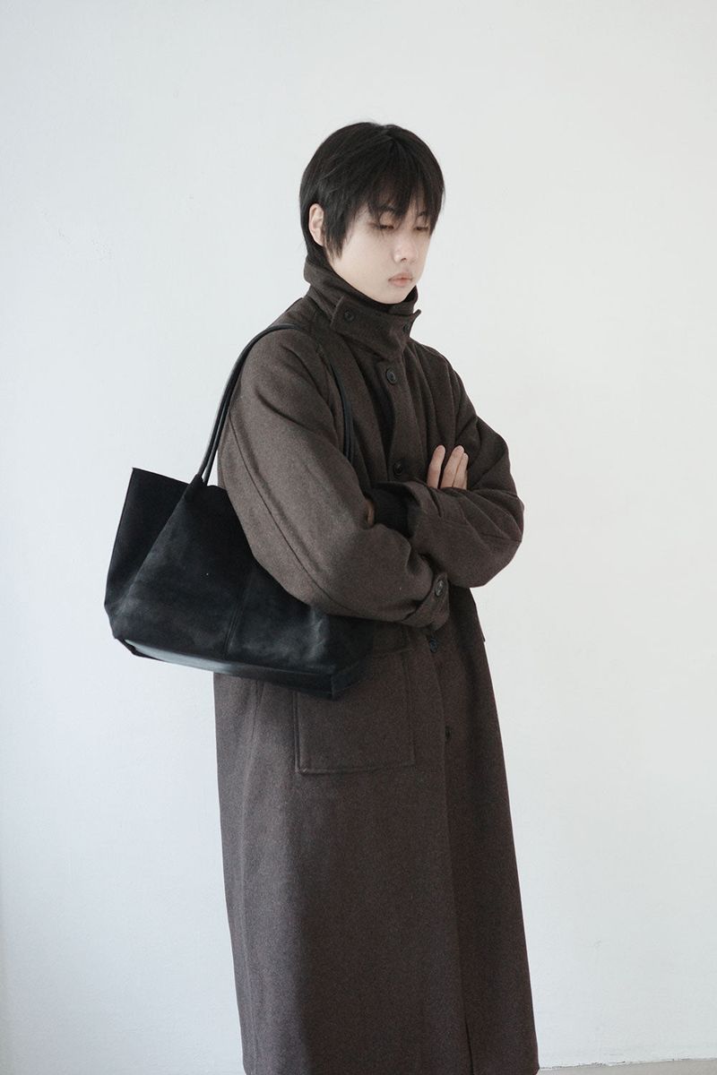 suede big tote bag