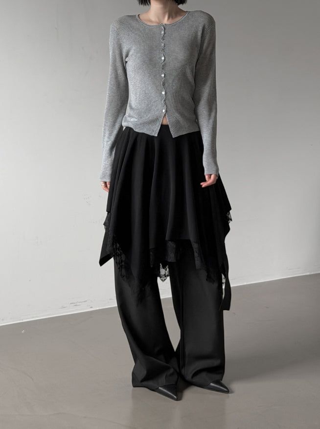 Softy Lace Layered Tiered Skirt