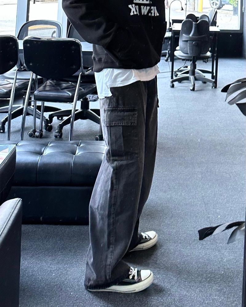 nesty cargo twotuck denim pants