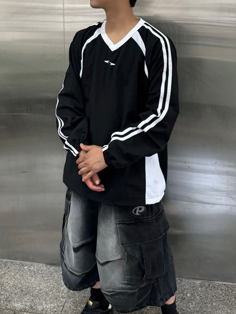 twin nylon sweatshirt