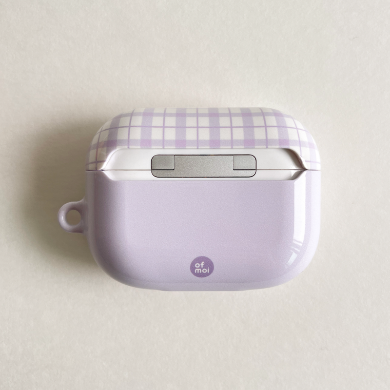 lilac glossy hard airpods case