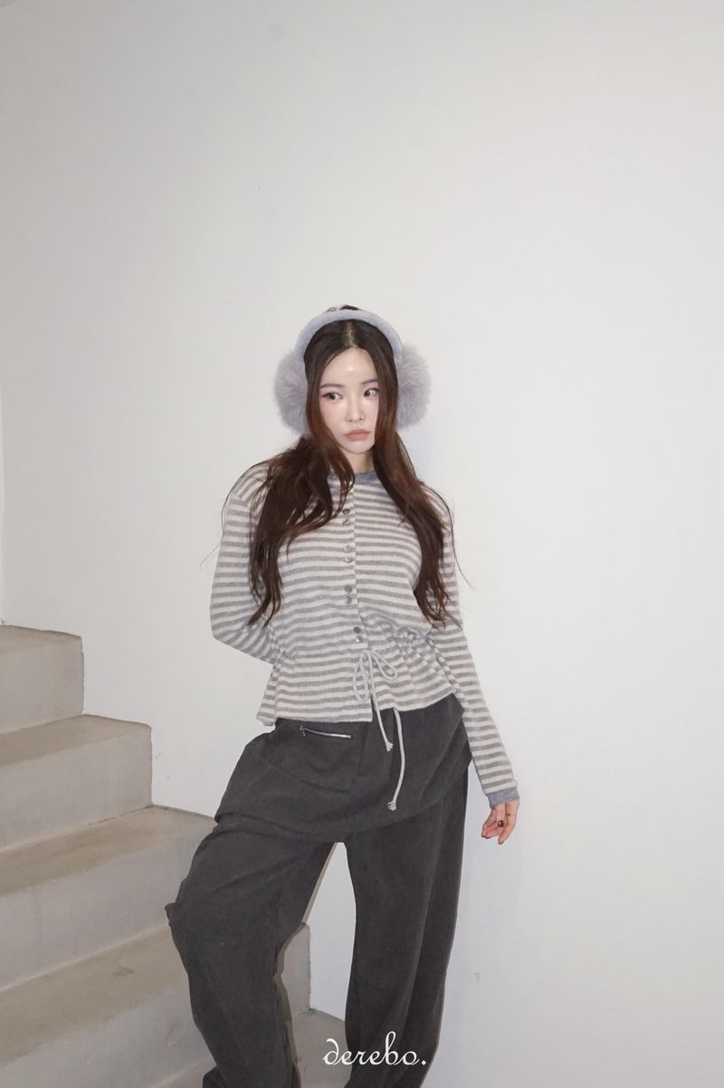 Corduroy Banded Layered Pants