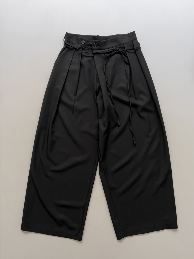 Vinua Unbalance Wrap Wide Slacks