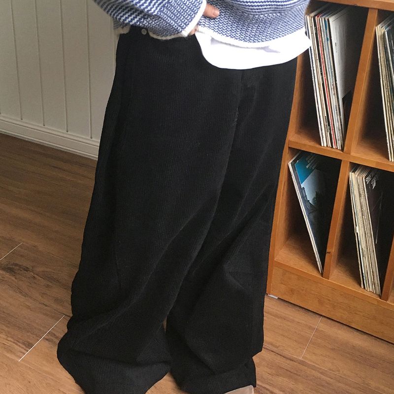 [MADE] Kino Corduroy Side Folding Pintuck Pants