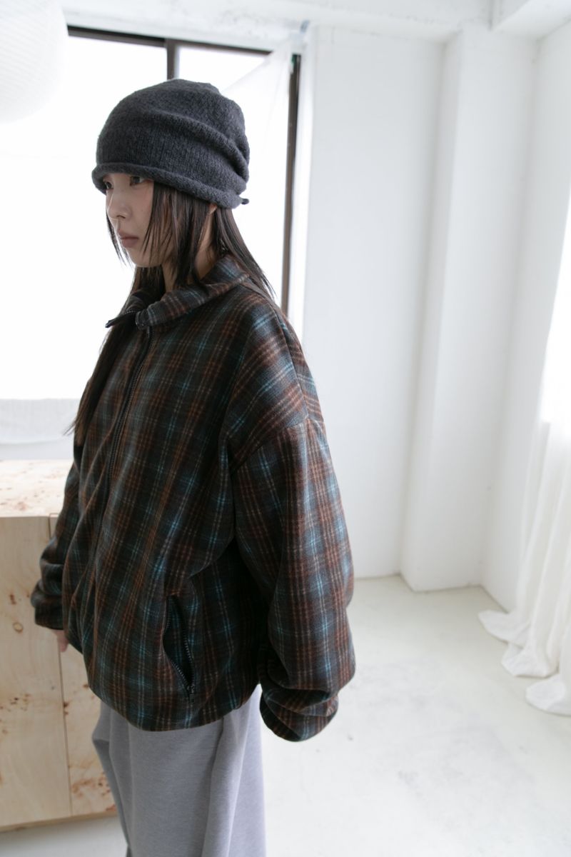 fleece check jumper(3colors)
