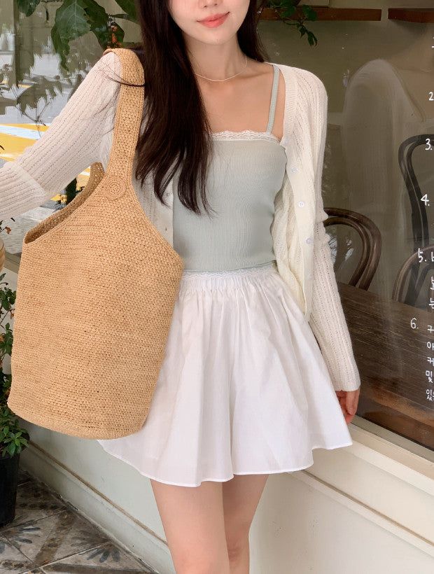 ML Summer Flare Mini Skirt Pants (2color)