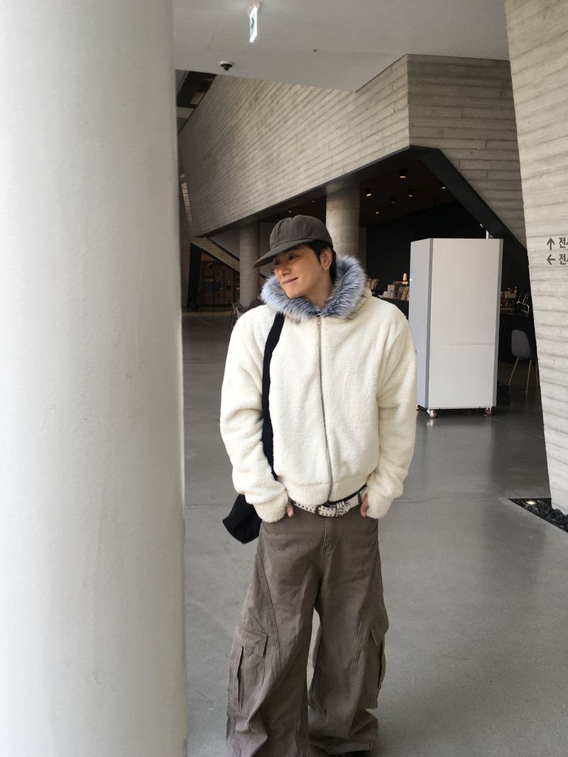 No.1492 eskimo hood ZIP-UP (3color)