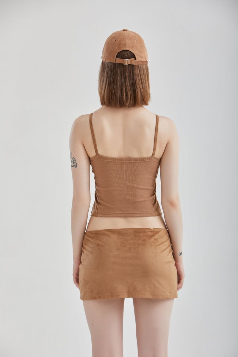 VELVET STUD SKIRT
