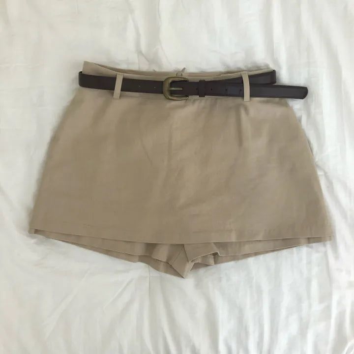 basic mini skirt pants