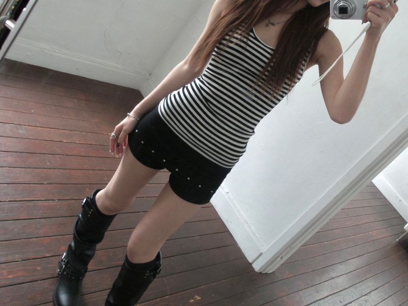 Stripe halter top