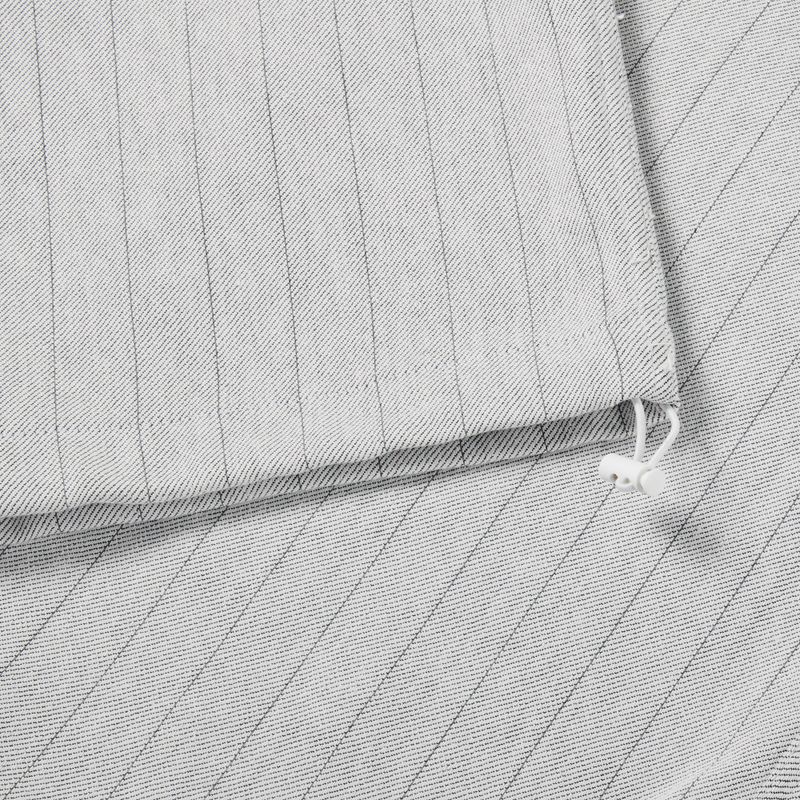 Stripe parachute denim Pants White