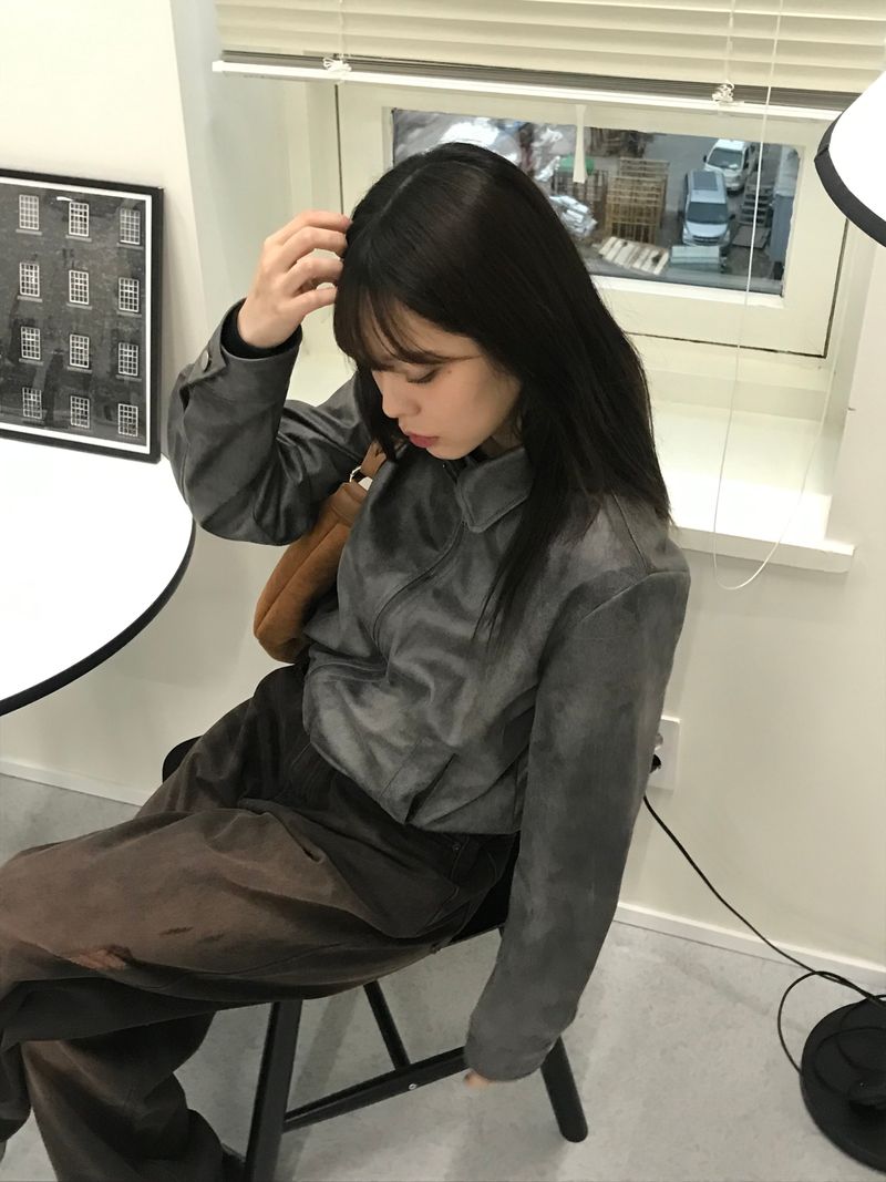 Arcti leather blouson jacket