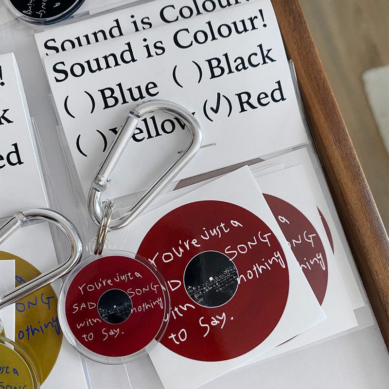 Sound is Colour! Keyring (Red)