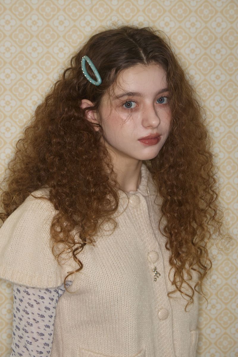 Dazzle cubic hair pin (Mint)