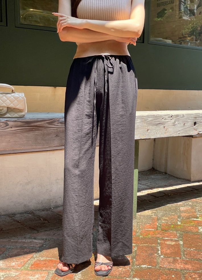 iam mari（アイアム マリ）の「Mezelre Linen Banding Wide Slacks（Pants）」