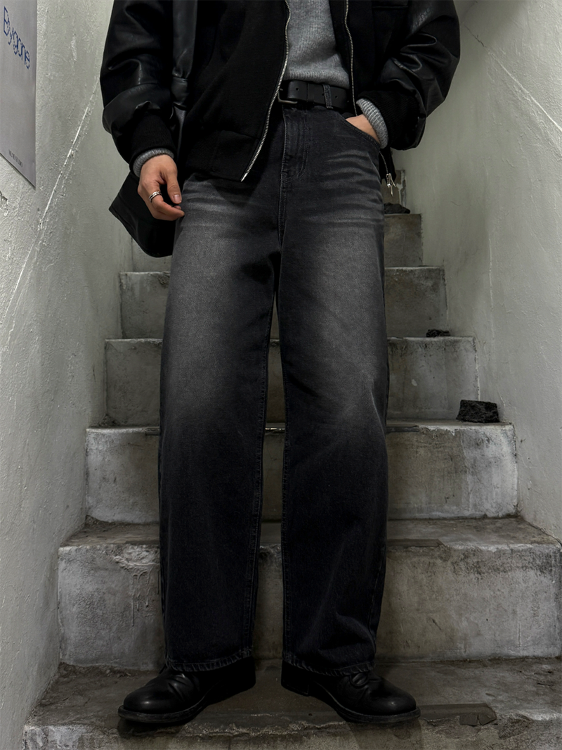 AVAND(アバンド)の「Bes black wide denim pants(Pants)」