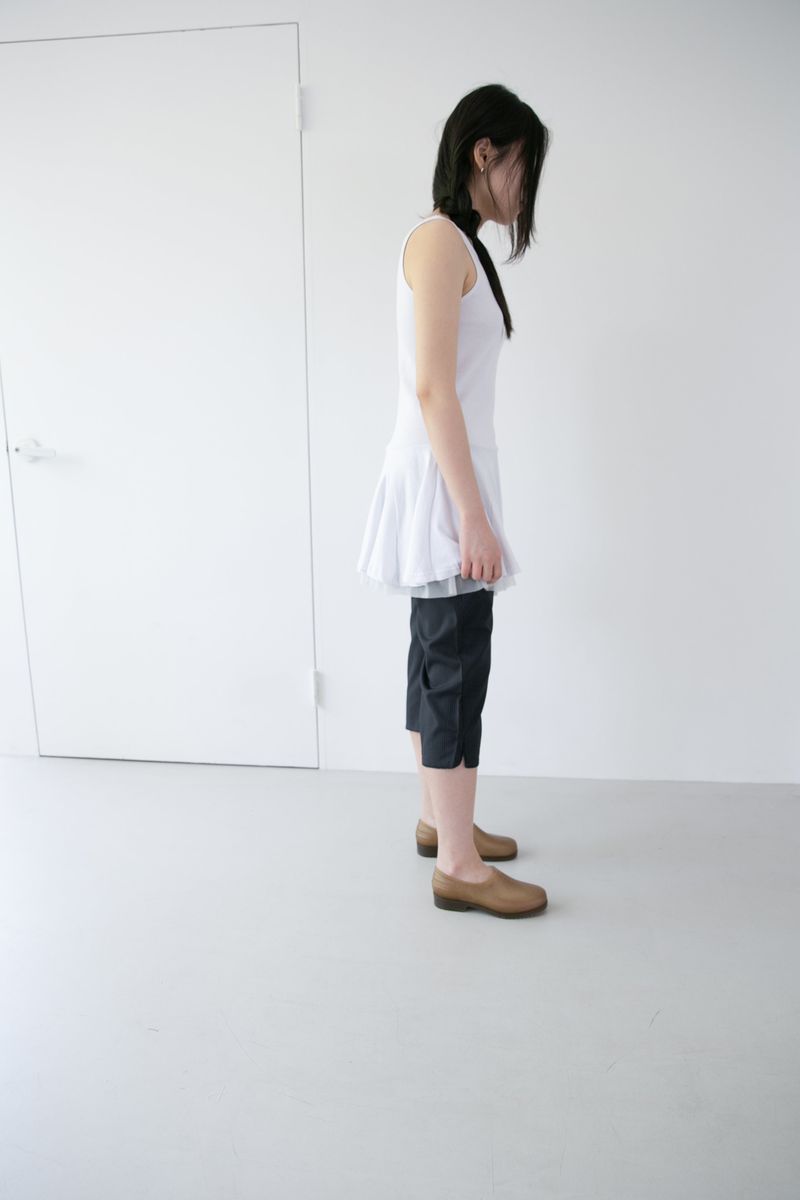 stripe low-waist capri pants(2colors)