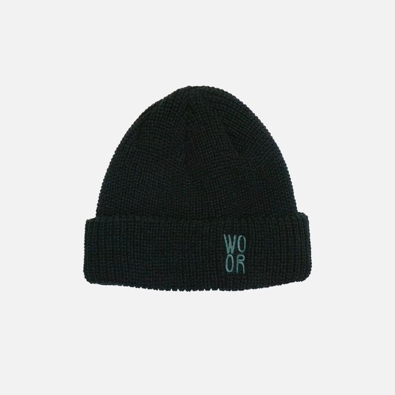 WOOR（ウール）の「LOGO RUGBY BEANIE (BLACK)（Hats）」