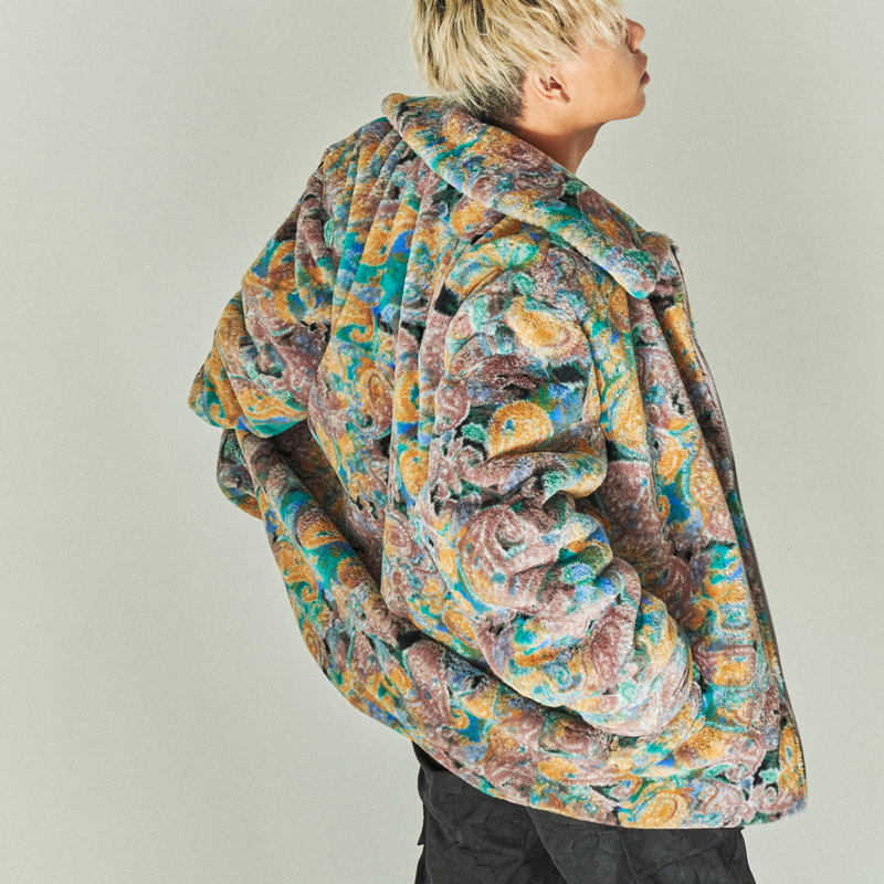 SAND FLOWER FUR JACKET